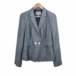 Classiques Entier Women’s Gray Double Breasted One Button Blazer Size M